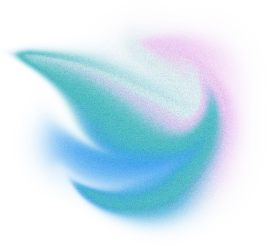 Abstract Liquid Glowing Soft Cool Flame